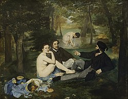 Picnic ar y Gwair, 1863