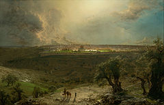 Jerusalem frå Oljeberget, 1870