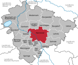 Kaart van Hannover