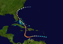 Trajectoire de Matthew