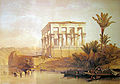 Il tempio ipoetrale di File di David Roberts, 1838, in Terra Santa, Siria, Idumea, Arabia, Egitto e Nubia.