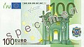 Vordersíte vo me 100-Euro-Schyn