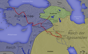 Карта персидского похода императора Юлиана Отступника