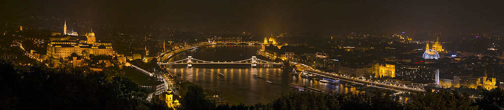منظر بانورامي لمدينة بودابست