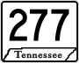 State Route 277 marker