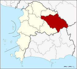 District location in Chonburi province