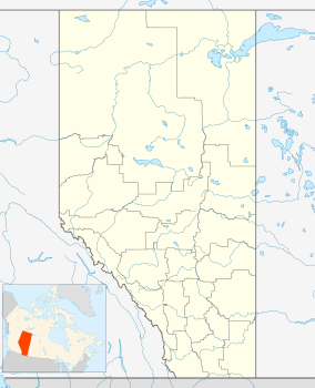 Map showing the location of Banff Naitional Pairk