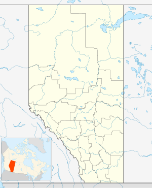 Банфф (Альберта). Карта розташування: Альберта