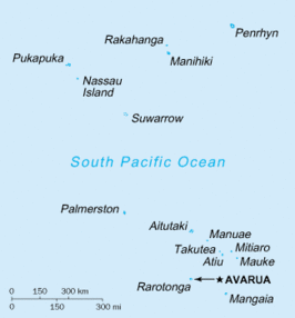 Kaart van Cookeilanden