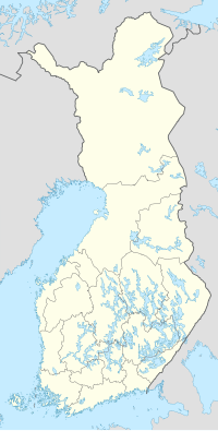 Лапенранта на карти Финске