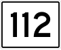 State Route 112 marker