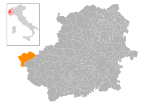 Poziția localității Bardonecchia