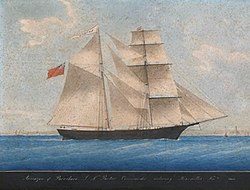 A Mary Celeste (még mint Amazon) egy 1861-es festményen