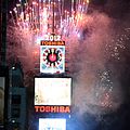 Pantalla ToshibaVision en uso durante el ball drop en Times Square de 2008 a 2018