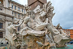 Piazza Navona med Fontana dei Quattro Fiumi.