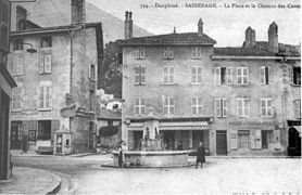 La place et le chemin des cuves en 1908.