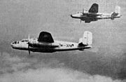Awyren B-25 Mitchell Llu Awyr Indonesia yn y 1950au