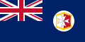 Flaga brytyjskiej Malty w latach 1875–1898; proporcje 1:2