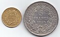 20 francs 1851 og 5 francs 1850, Anden franske republik