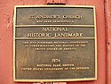 National Historic Landmark plaque