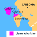 Distributio geographica linguae Tabracanorum