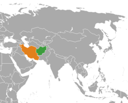نقشهٔ مکان‌نمای Afghanistan و Iran