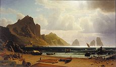 《The Marina Piccdola, Capri》，1859年，奧爾布賴特-諾克斯畫廊