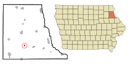 Location of Littleport, Iowa