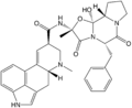 Estrutura química da ergotamina