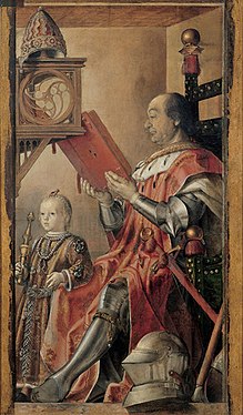 Federico de Montefeltro y su hijo Guidobaldo (Galería de las Marcas, Urbino)