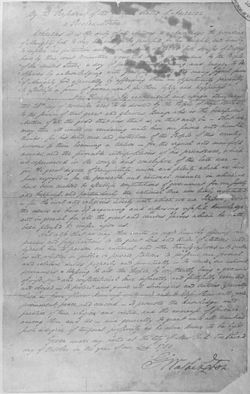 Cursive document of George Washington's October 3, 1789, Thanksgiving Day Proclamation