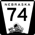 State Highway 74 marker