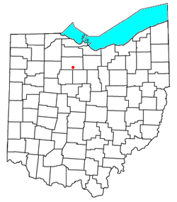 Location of Melmore, Ohio