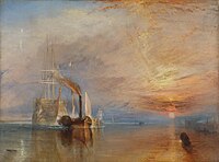 O Temerario remolcado a dique seco, J.M.W. Turner, acuarela.