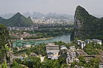 Kujlin (Guilin) hegyei az ország déli részén