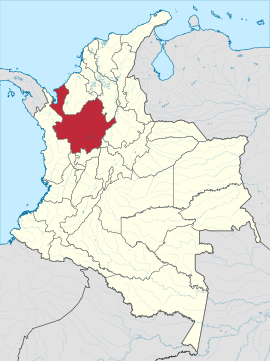 Poloha departmentu v rámci Kolumbie
