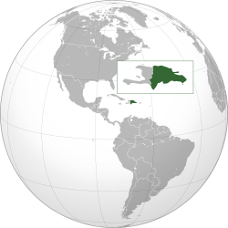 Location of Dominican Republic