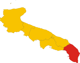 Provinge dë Lecce – Mappa