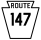 Pennsylvania Route 147 marker