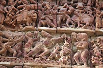 Terracotta relief in Raghunatha temple