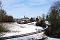 Sous la neige, le village de Tohogne (faisant partie de l'entité de Durbuy) resplendit.