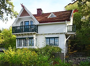 "Drakhuset", villa i nationalromantisk stil, Essingeringen 72, från 1906.