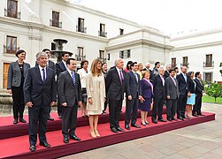 Primer consejo ministerial de Bachelet en marzo de 2014.