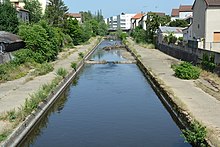 La rivière Sichon canalisée à Vichy