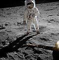 Image 20Astronaut Buzz Aldrin had a personal Communion service when he first arrived on the surface of the Moon. (from Space exploration)