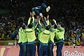 البرازيل في حفل تسليم الميدالية الذهبية في أولمبياد 2016