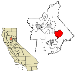 Location of Berry Creek in Butte County, California.