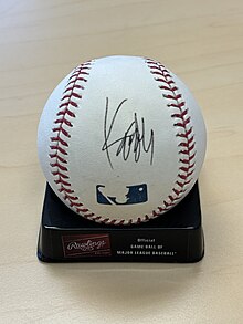 Eric Kandel autographed baseball SfN 2009