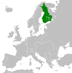 Localização de Finlândia