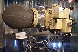 Luna 9 mockup (1:1) at the Memorial Museum of Cosmonautics.
